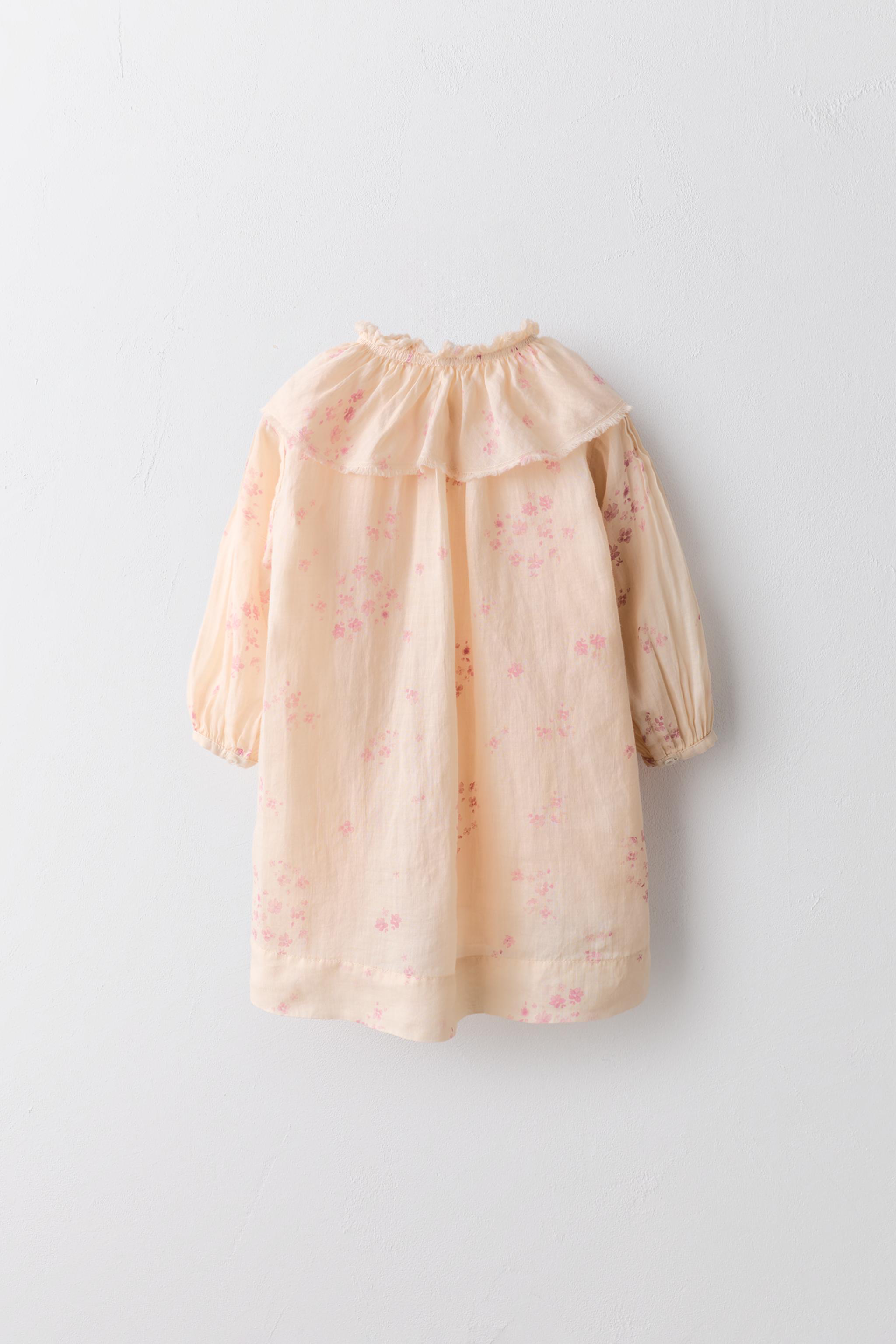 2-5 YEARS/ 100% RAMIE LIMITED EDITION FLORAL DRESS